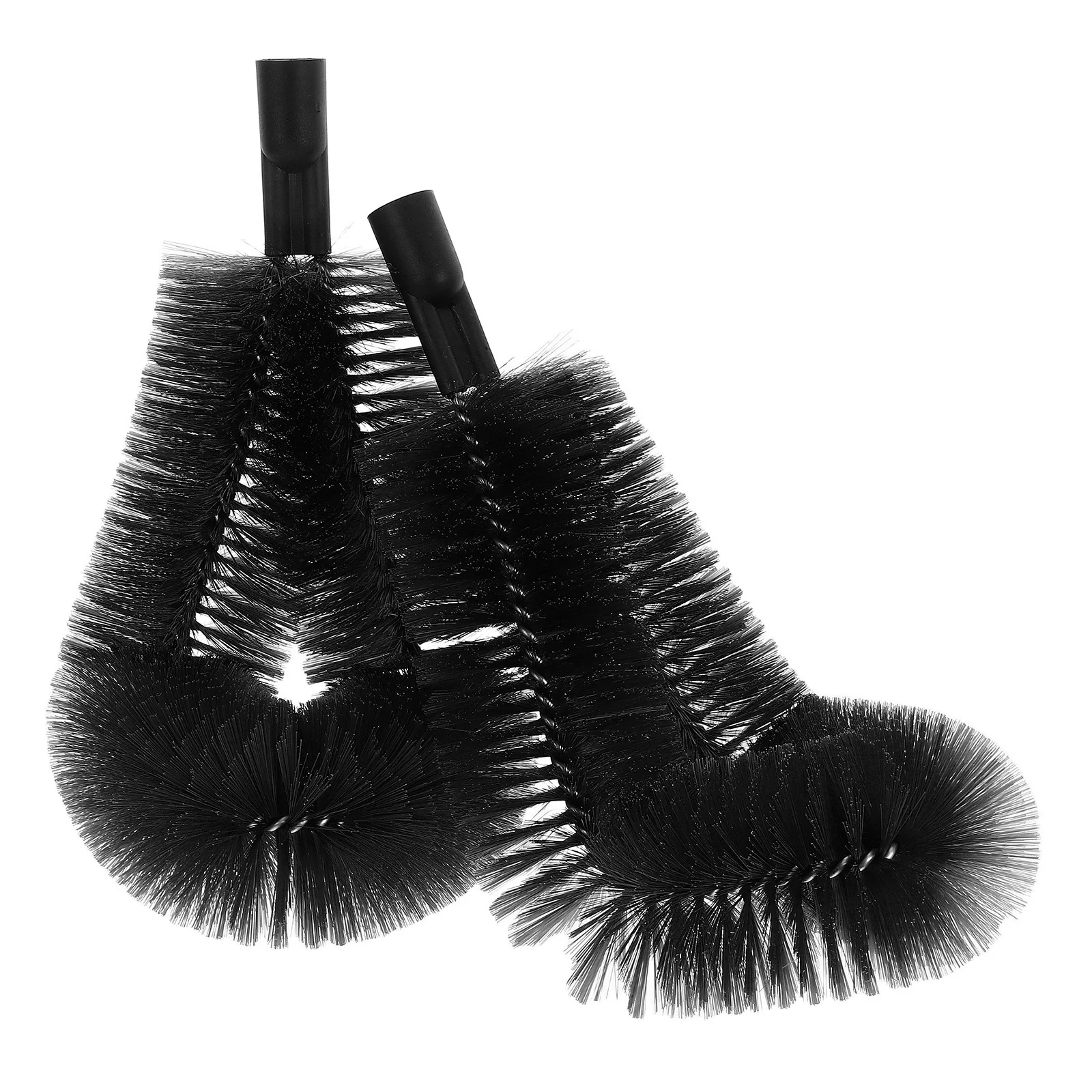 

2Pcs Gutter Cleaning Brush Head 24mm Threaded Efficient Leaves Debris Remover Easy Operation Long Term Use Gutter Broom