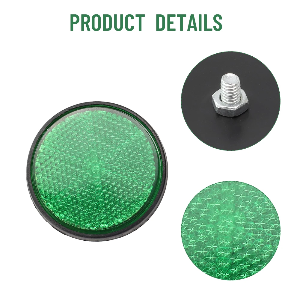 2X Universal Motorcycle ATV Scooter Dirt Bikes Bicycle Circular Reflector Safety Reflector Motorcycles Accessories