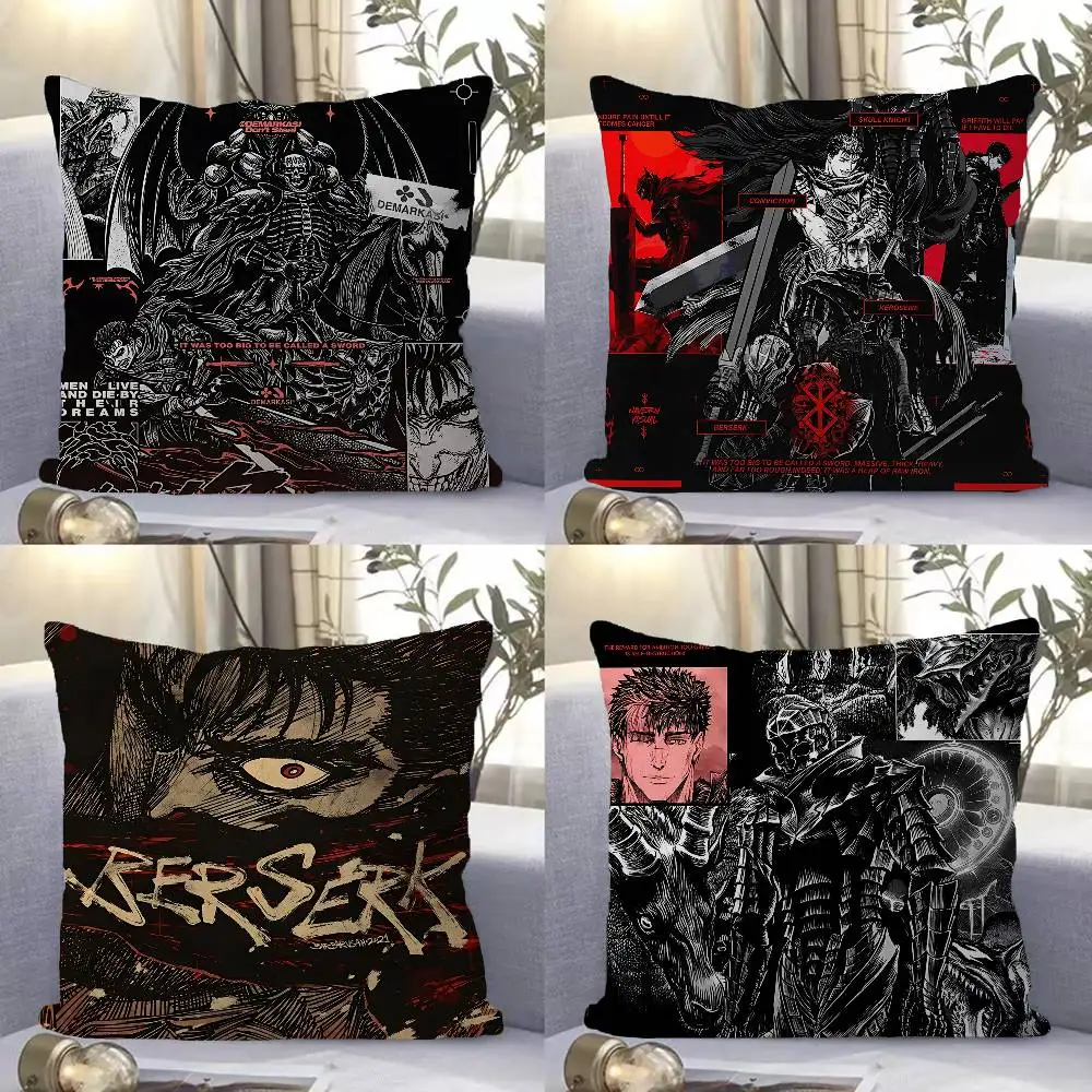 Berserk Anime Pillow Anime Pillow Sofa Bed Head Pillow Cover Cushion Cover 45x45 cm Fashion