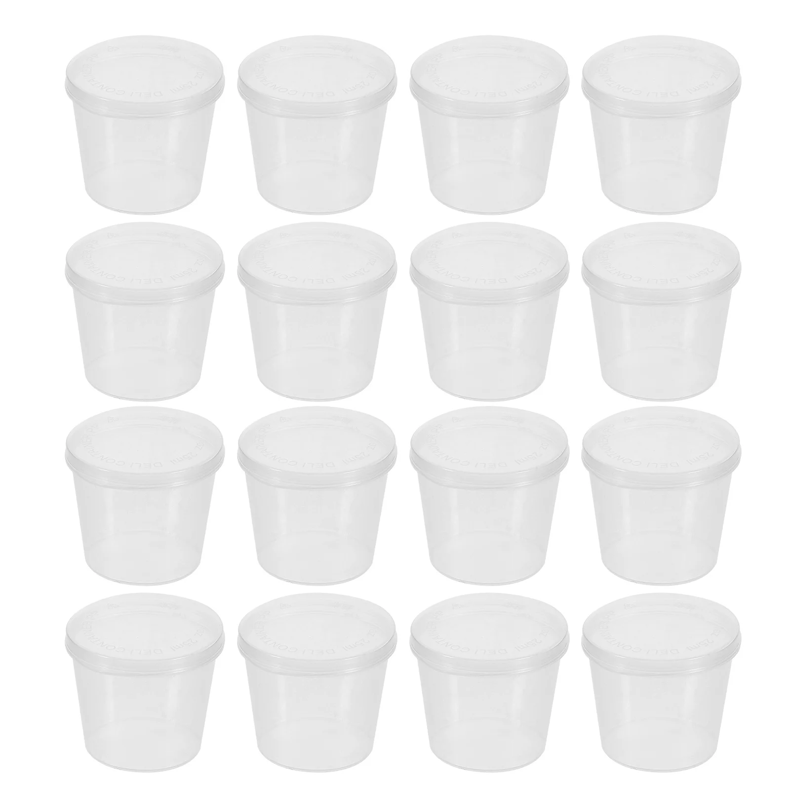 

100Pcs Portable Sauce Takeaway Cups Plastic Condiment Containers with Lids for Picnic Food Packing Restaurants