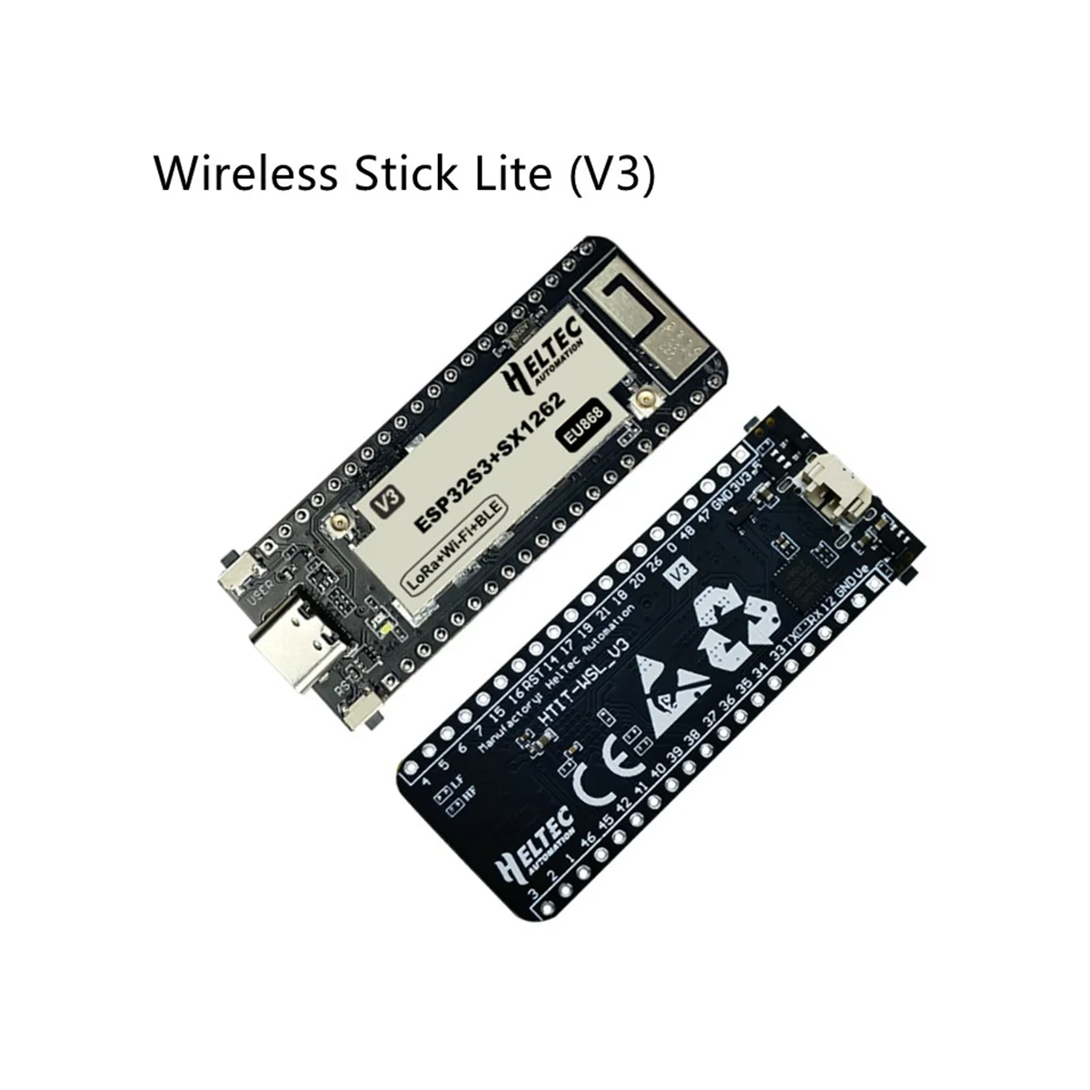 

H ELTEC AUTOMATION ESP32 for Lora Development Board LoRa Wireless Stick Lite V3 863/868-915/928 Hz SX1276 ESP32-PICO-D4