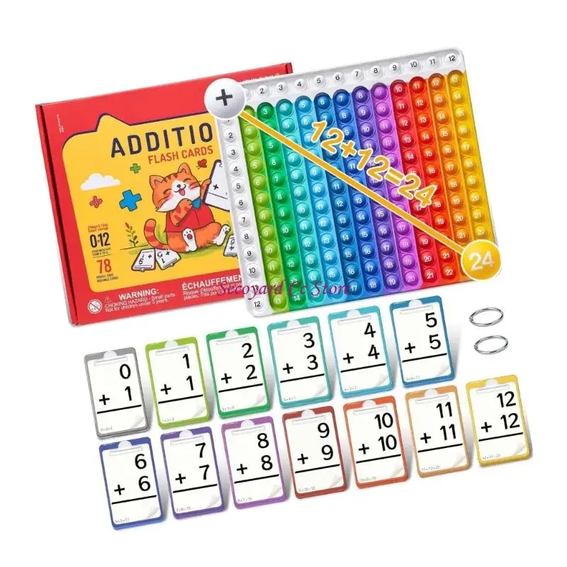 

N3UC Reusable Educational Cards For Children Colorful Visuals And Interactive Arithmetics Exercises Interactive Math Study