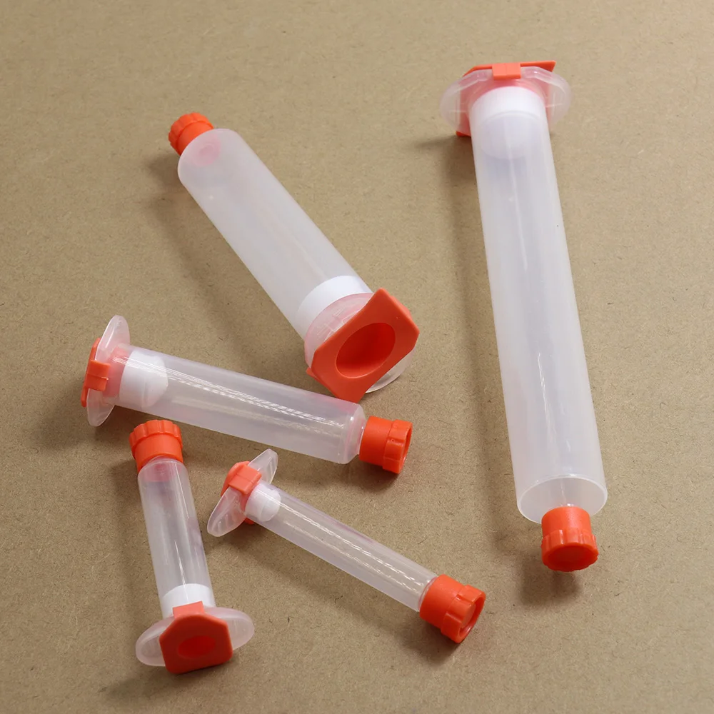 Transparent PP Tube Flux Container USA Type Dispensing Needle Tips Plastic  Syringe Barrel 3CC 5CC 10CC 30CC 50CC Sub-Packing