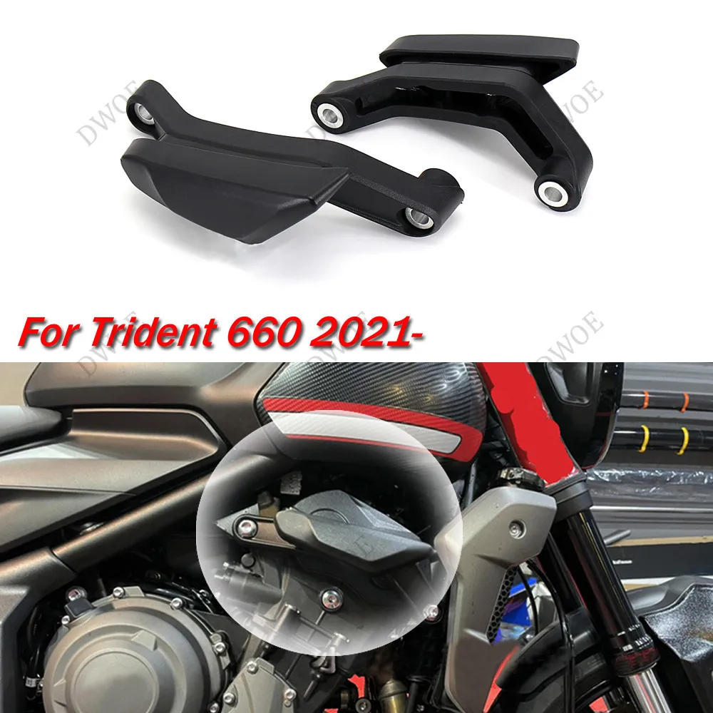 

DWOE Motorcycle accessories Motorbike Fairing Guard Crash Pad Protector Falling Protection Parts Fit For Trident 660 2021 2022