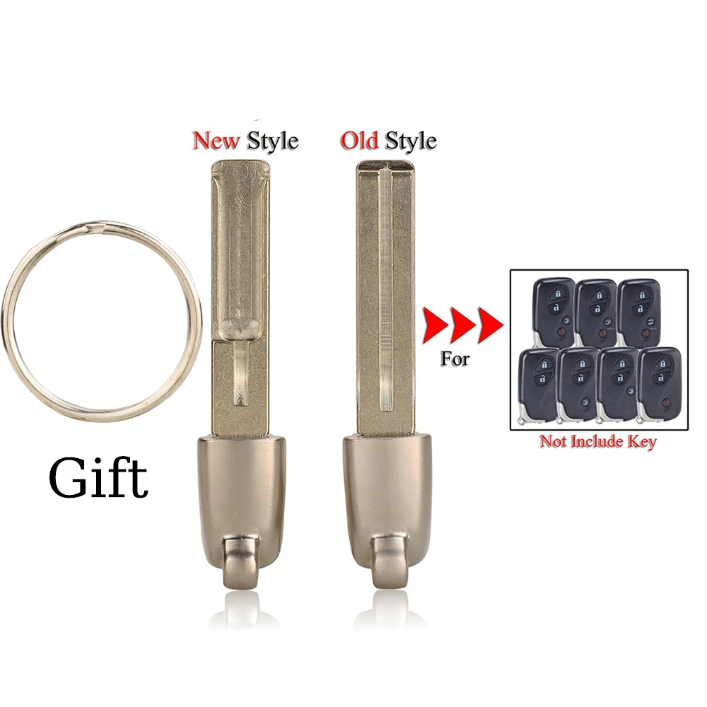 

jingyuqin Replacement Car Key Blade For Lexus IS250 ES350 GS350 LS460 GS430 RX270 RX350 RX450 Remote Smart Key Uncut Blank Gift