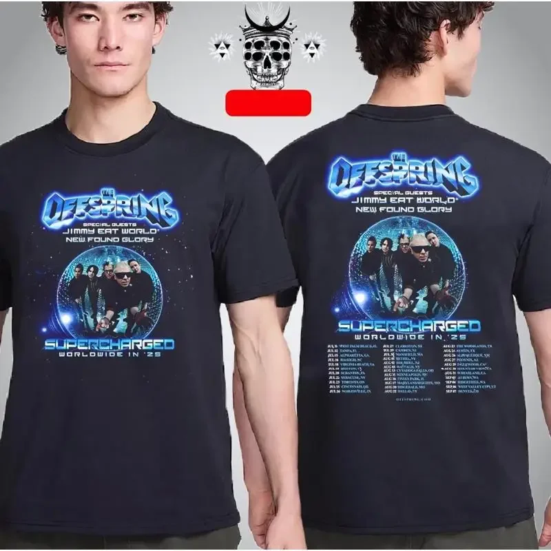 The Offspring Supercharged Worldwide In 2025 Tour Dates With Jimmy Eat World T-Shirt