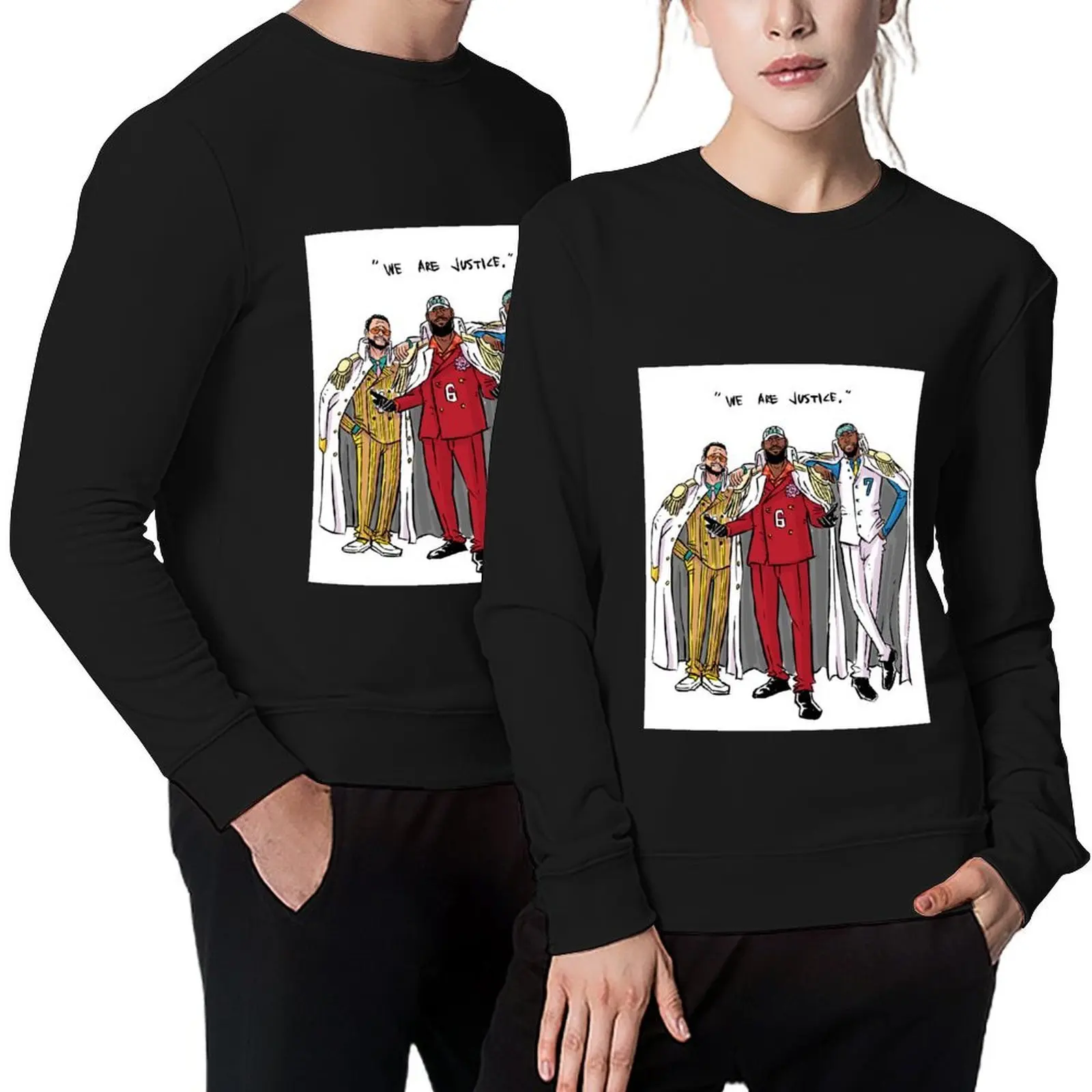 

WE ARE JUSTICE. Pullover graphic t shirts men men's sweat-shirt men wear men's clothing oversize sweatshirts
