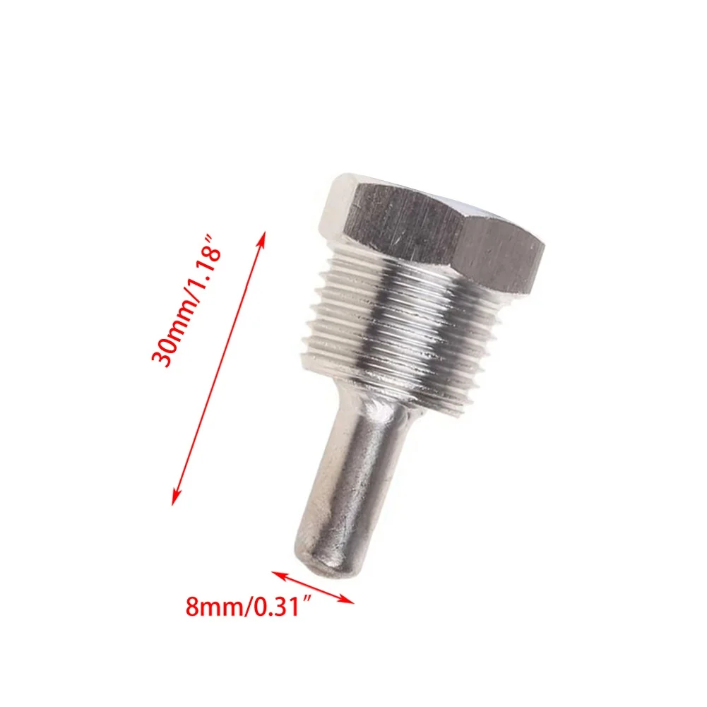 

BSP Thermowell 1/2 G Thread 2Mpa 304 Stainless Steel 30-200mm For Temperature Sensor Home Tools Thermowell