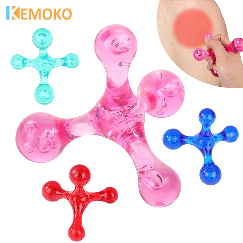 4 Balls Mini Manual Massager Body Relaxation Head Foot Acupuncture Point Massager Relax Acupressure Health Eliminate Oedema Fat