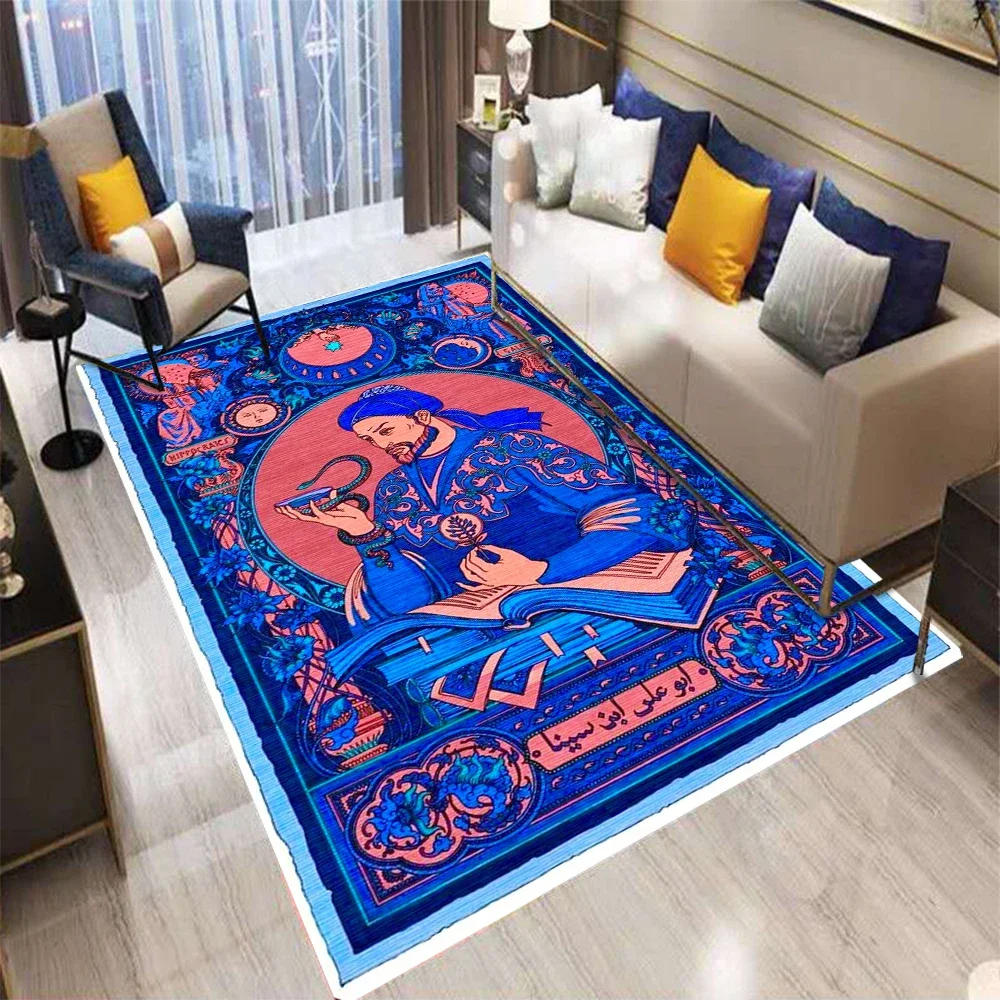 

Retro Persian Style Character Carpet Living Room Sofa Bedroom Kitchen Balcony Entrance Door Mat Home Decor Rug