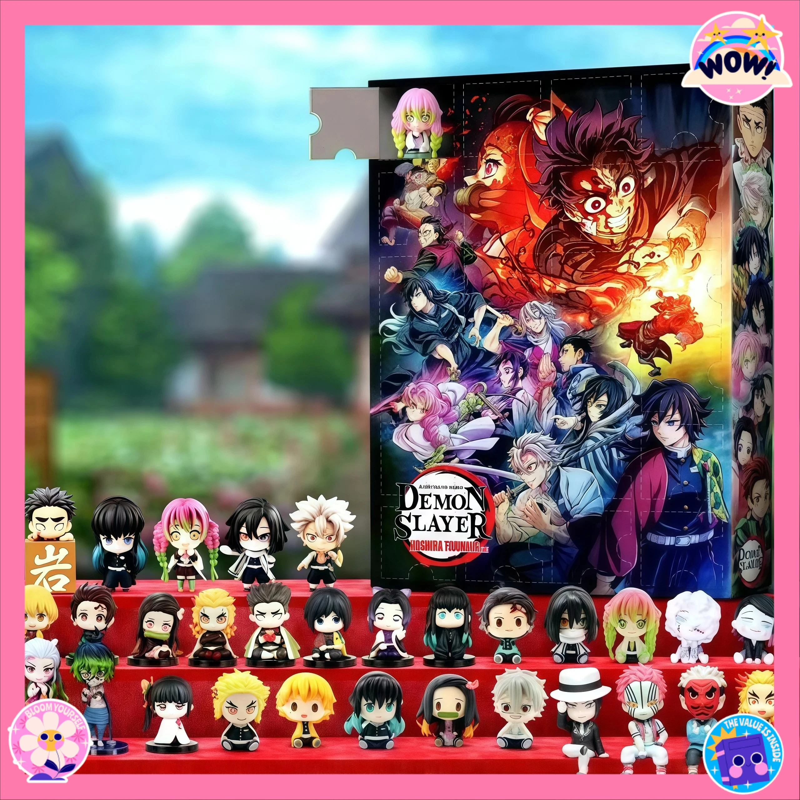 Адвент-календарь, Рождественский календарь обратного отсчета, 2DAnime, фигурка, 24-дневная коробка-сюрприз, периферийные детские игрушки в подарок