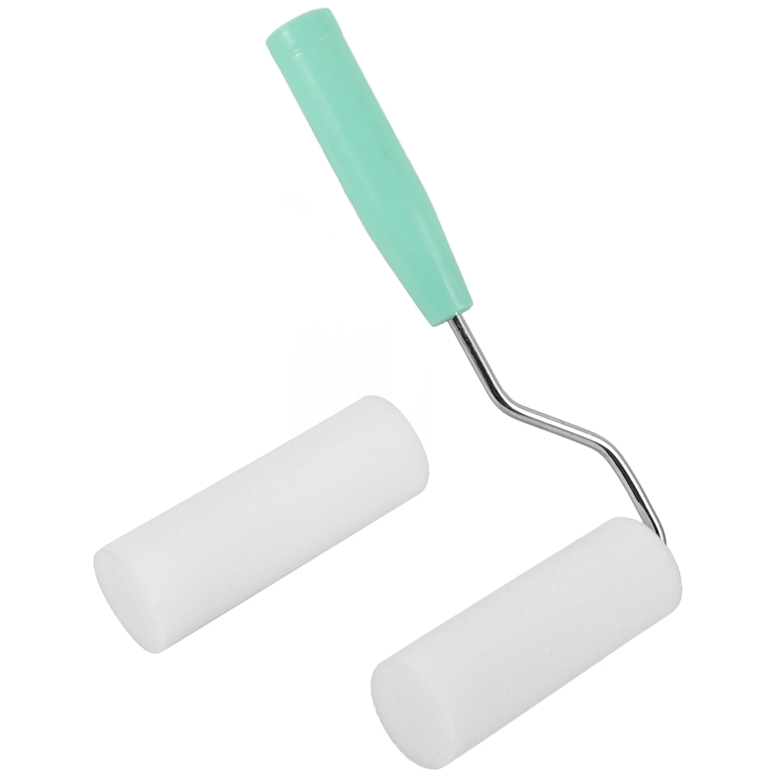 

1Set Sponge Roller Brush for Wall Painting Small Paint Roller with Comfortable Handle High-Density Foam for Home DIY Oil Latex