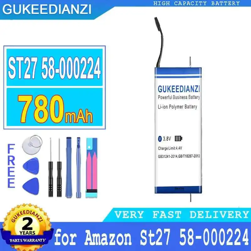 

Tablet Battery 780Mah For Amazon St27 58-000224 Long-Lasting Performance