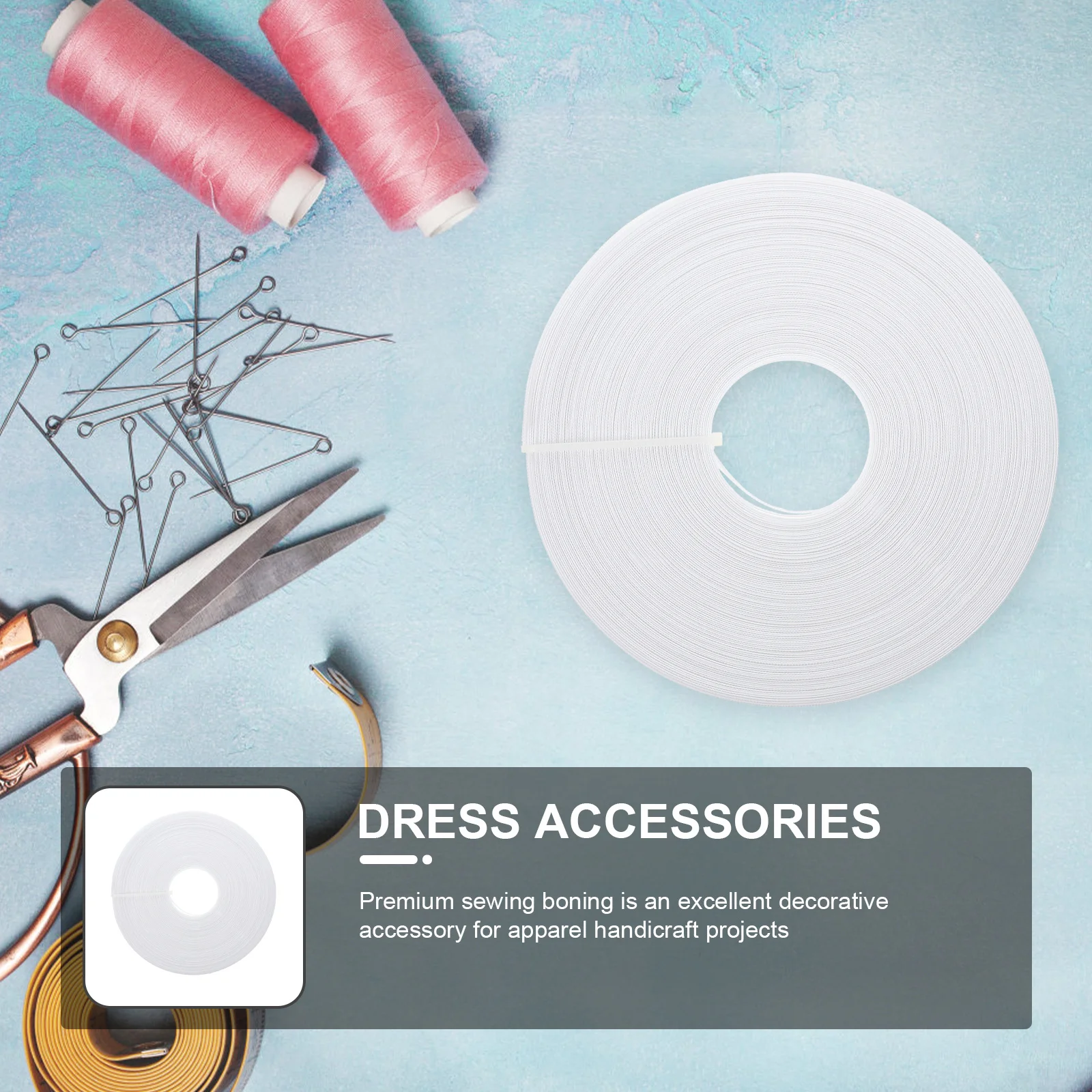 

Exquisite Polyester Boning for DIY Comfortable and Durable Sewing Supplies for Wedding and Evening Gowns