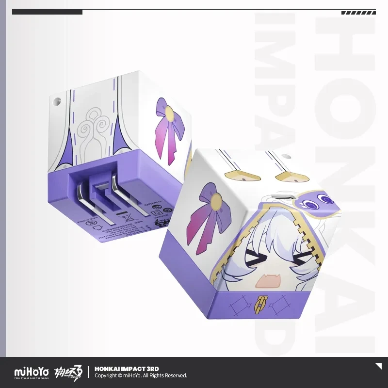 miHoYo Gioco ufficiale Theresa Charger Honkai Impact 3rd 35W Tipo-C Cubo tedesco Testa di ricarica rapida Cartoon Prop Cosplay Regali di Natale