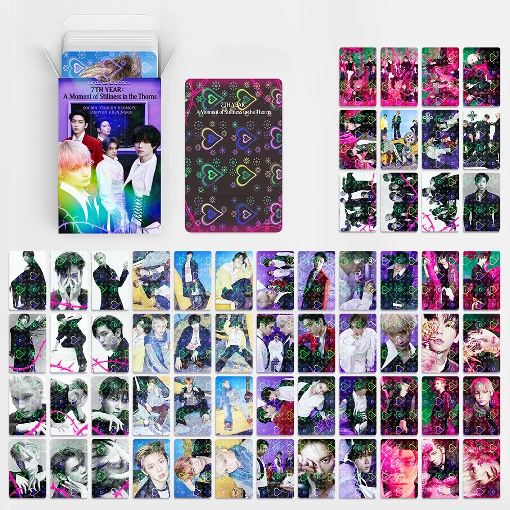 60/124PCS/set New Albums Lomo Laser Card 7TH Setsuna Hanab Photo Card Double-sided Greeting Card Fans Collection Postcards Gifts