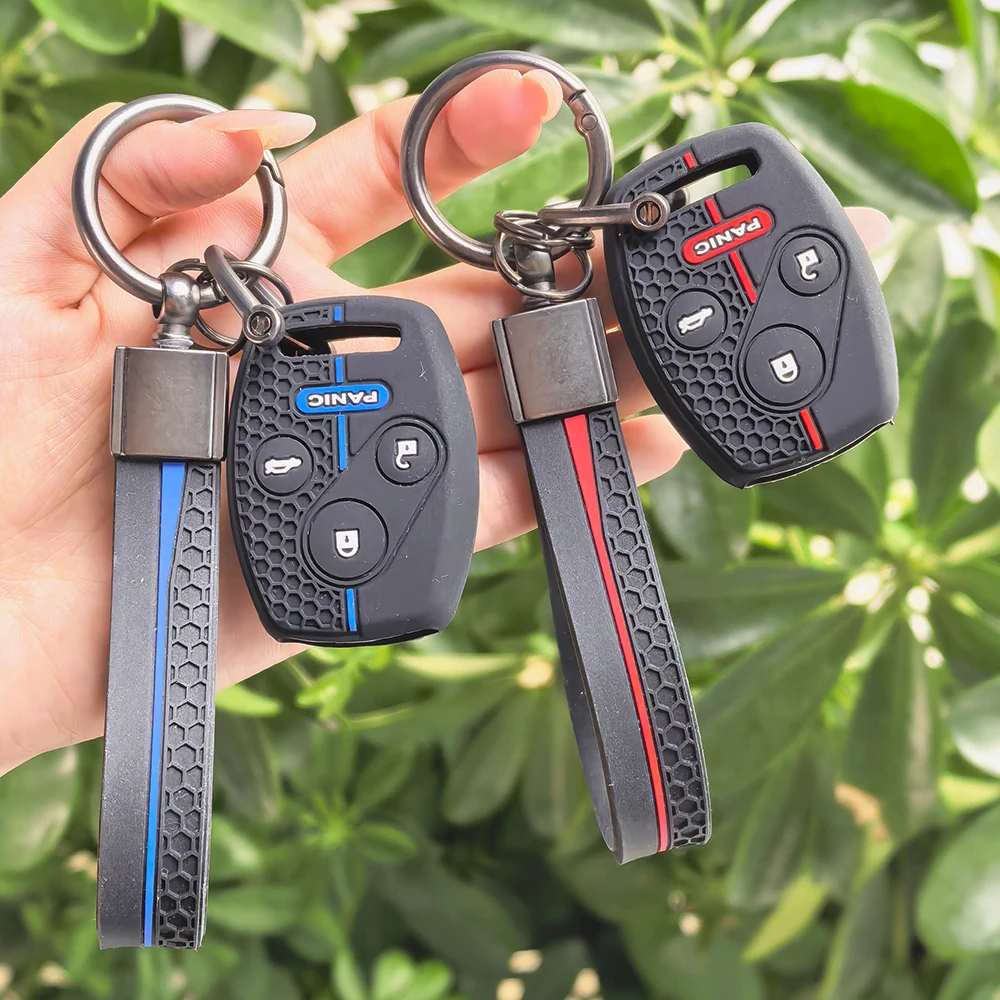 Silicone Car Remote Shell Holder Fob For Honda Accord Civic CRV CR-V Pilot Insight Ridgeline Key Case Cover Accessories