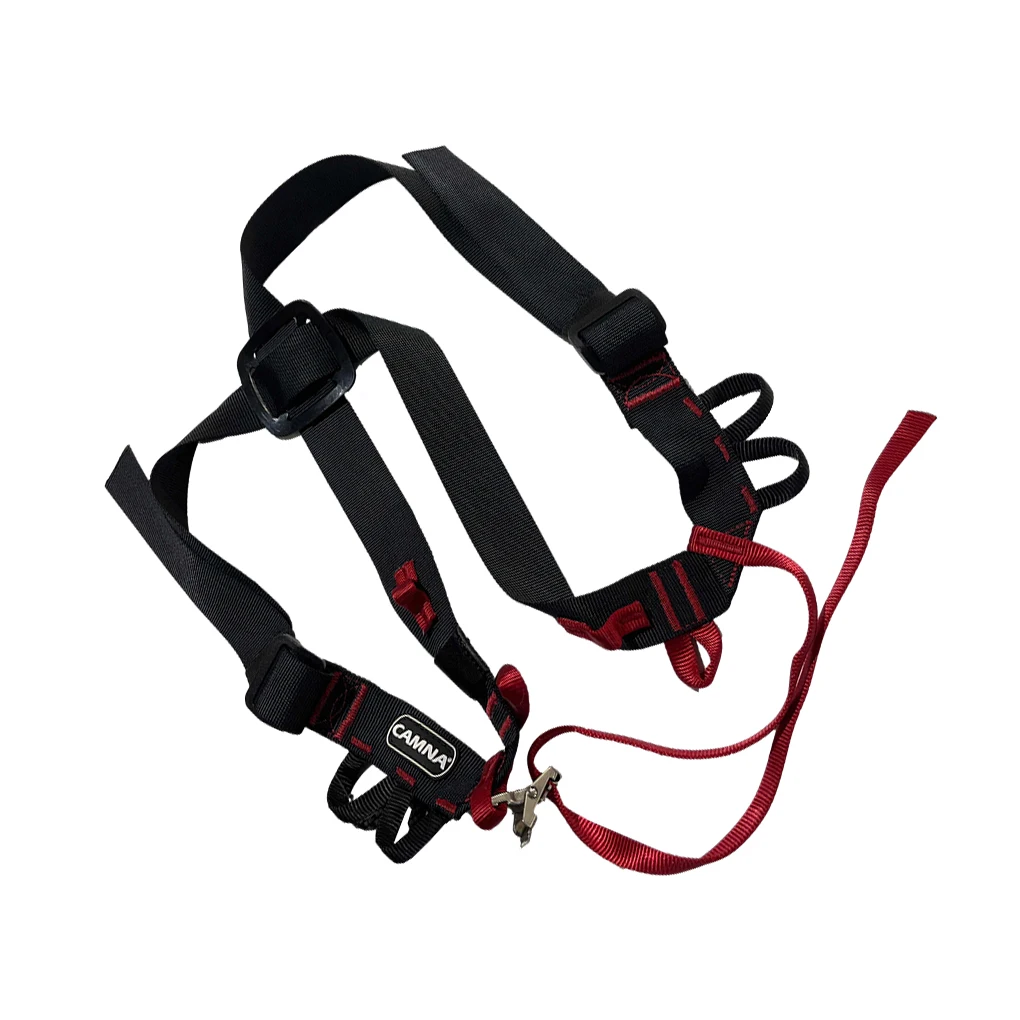 

Climbing Chest Strap Comfortable Rock Climb Shoulder Straps Firm Safety Sling Body Fixator for Protection Black