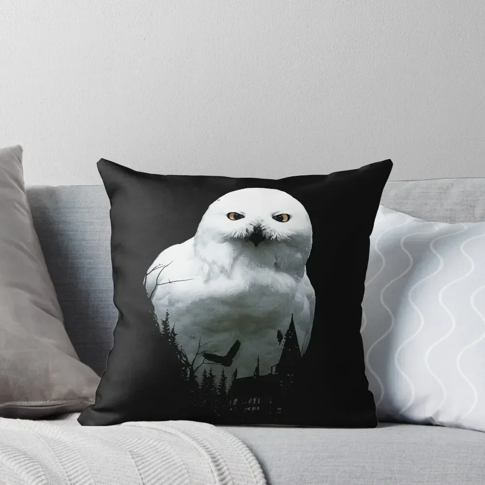 

Snowy Arctic Magic Polar Harry Owl, Snowy Large White Harry Owl Drawing, Cute Snowy Owl Harry Owl, Cool Owl Realist Throw Pillow