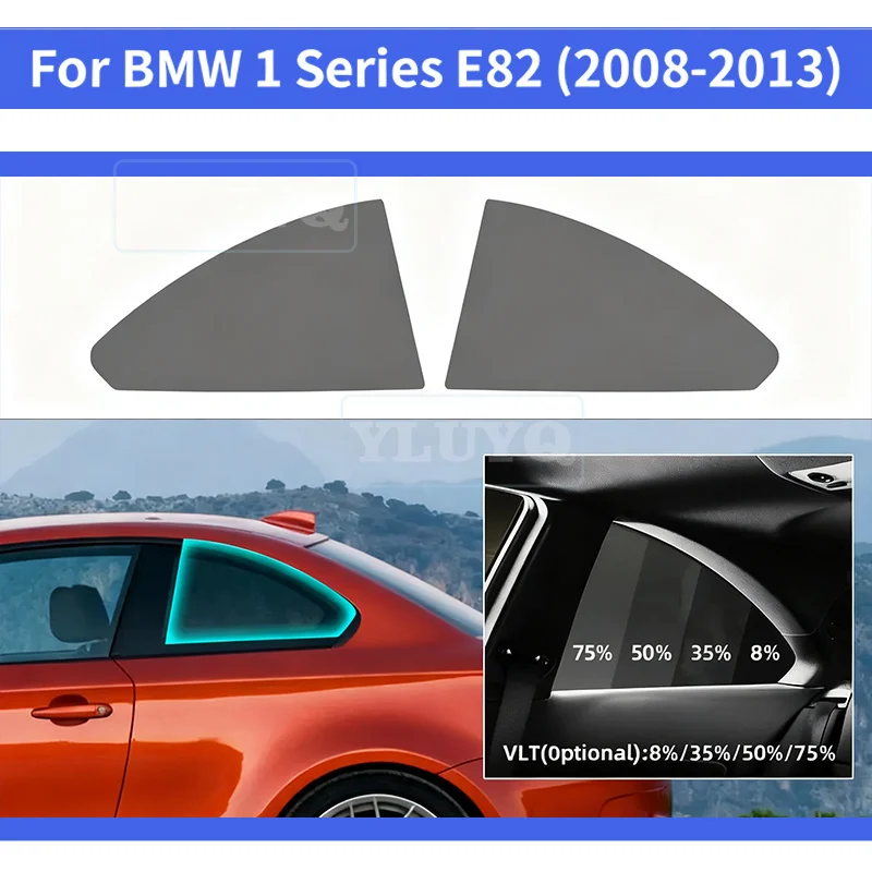 

For BMW 1 Series E82 2008 2009 2010 2011 2012 2013 Pre-Cut Window Tint Film Kit Solar Tinted Film Privacy,Heat & UV Protection