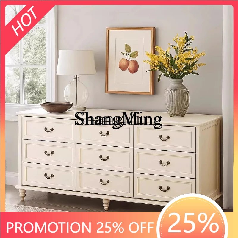 

ZYY household solid wood bedroom household high-end light luxury nine-chest cabinet locker