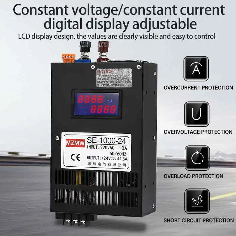 Imagem -02 - Mzmw-fonte de Alimentação Comutada Display Digital Tensão Ajustável Smps ac dc 1000w 012v 15 24v 36v 48v 60v 80v 110v 150v 110v 220v