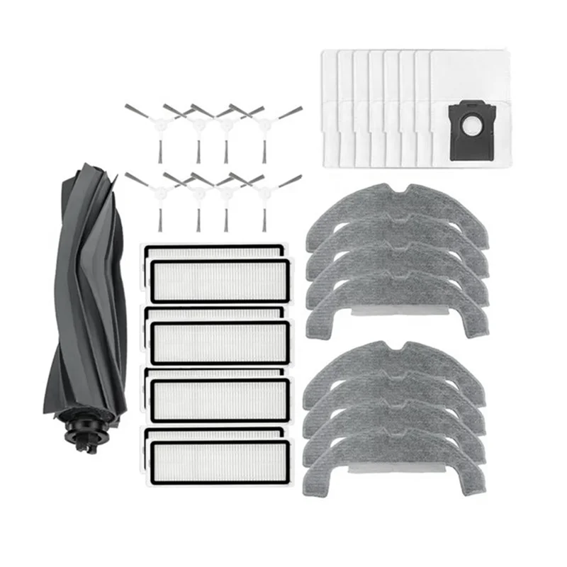 

【Must-Haves】33 шт. основная боковая щетка, фильтр для швабры для Dreame D10 Plus Gen 2 RLD32GD, запасные части для подметального робота-пылесоса