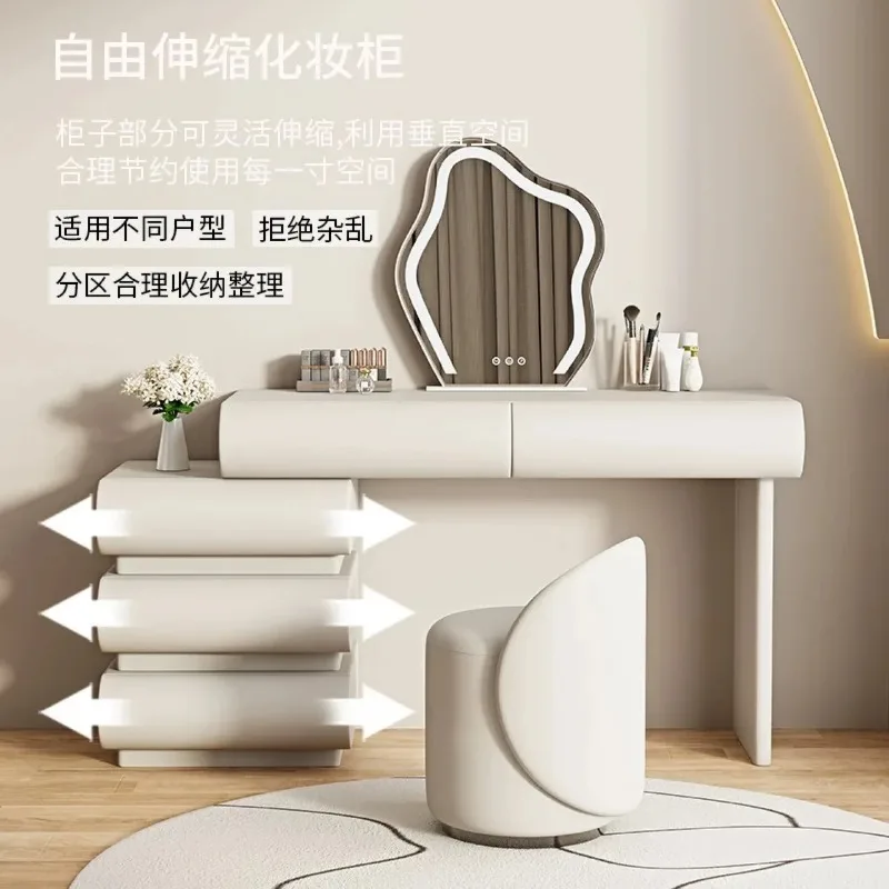 New dressing microfiber leather light luxury high-end dressing table factory direct sales