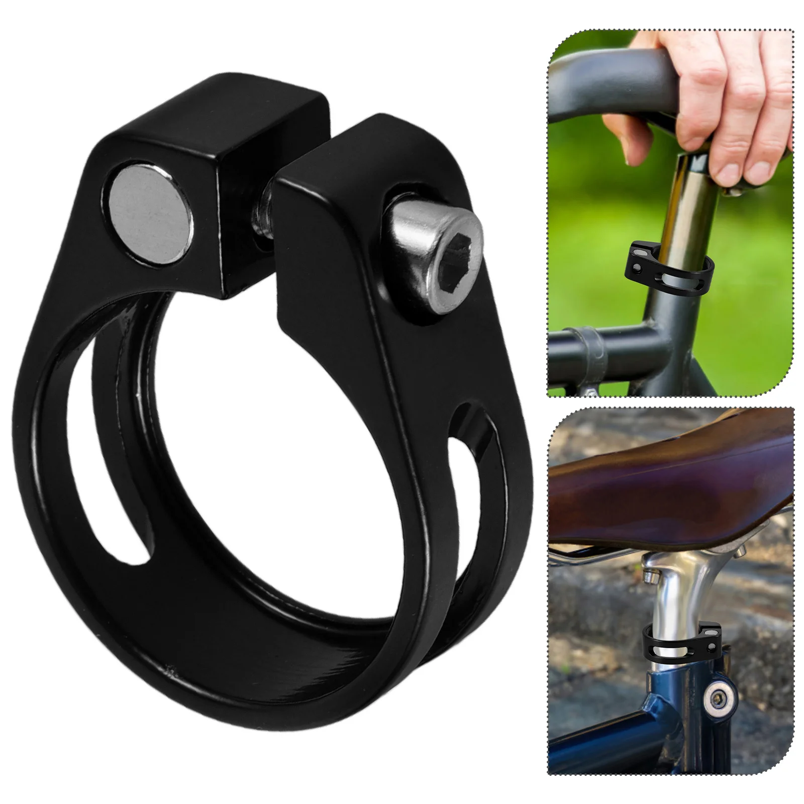 

Seatpost Clamp Aluminum Alloy 31.8Mm Bolt Type For Folding Road Bike Durable Seat Post Collar Bike Seatpost Clip