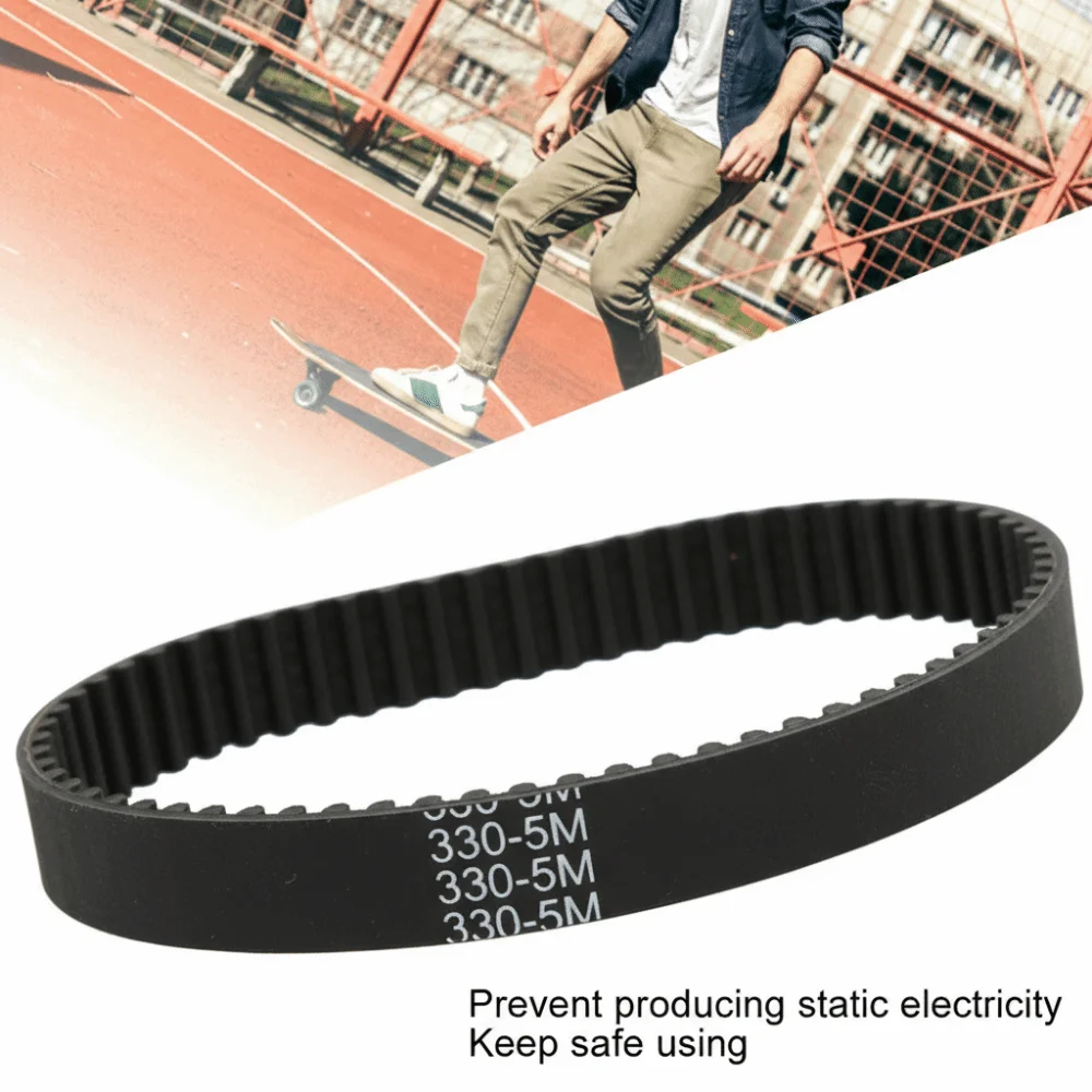2 Pcs Durable 330-5M-15 Timing Drive Belt Rubber Black Drive Belts Geared-Belt SUV Vehicles