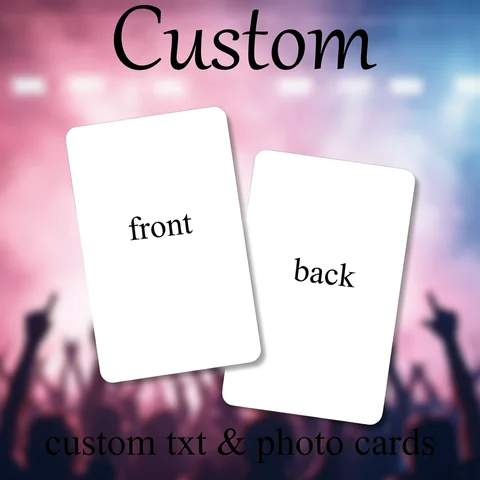 Custom Cards Kpop PhotoCards Personalized Double Sided Printing Customized  Anime Photo Lomo Business Cards Freebies