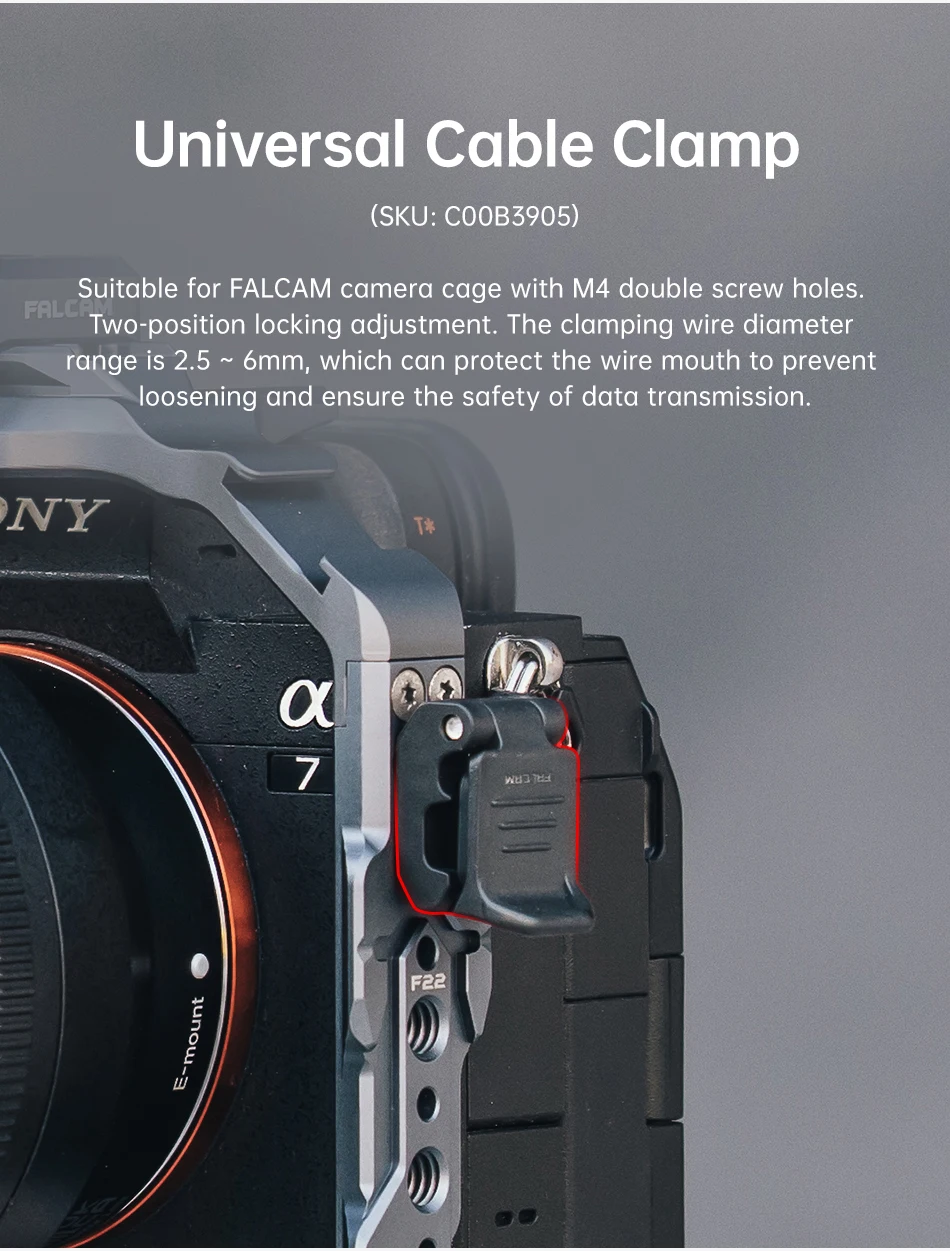 FALCAM F22&F38&F50 Quick Release Camera Full Rabbit Cage for Sony A7R5/A7M4/A1 Protective Frame Camera Expansion TZC00B3A06