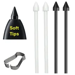 with Tweezer Stylus Pencil Nibs Soft Silent Pen Tips Replacement for Samsung Galaxy Tab S22 S23 S9 S8 S7 S6 Note10/20 Ultra