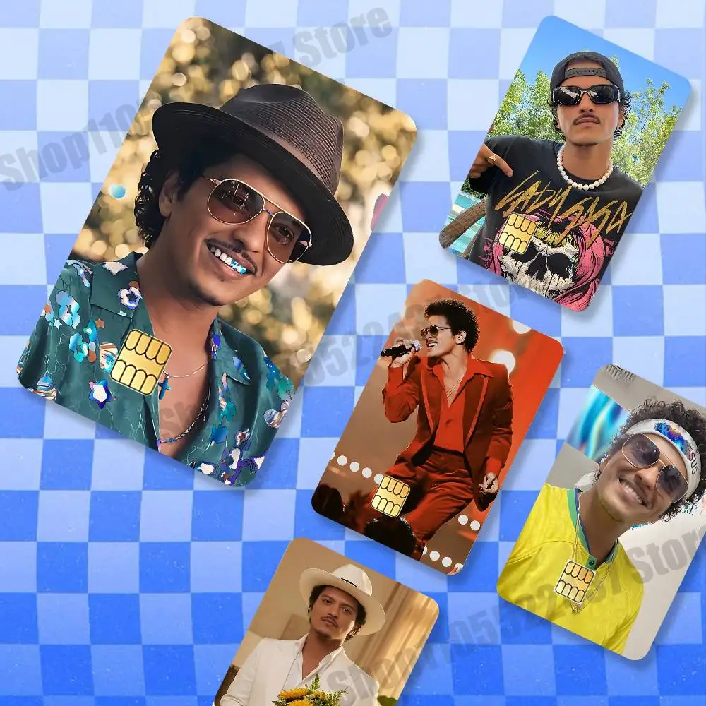 

Singer Hot B-Bruno M-Mars Holographic Laser Shinny Film Skin Cover Sticker for Debit Credit Card Bank Card