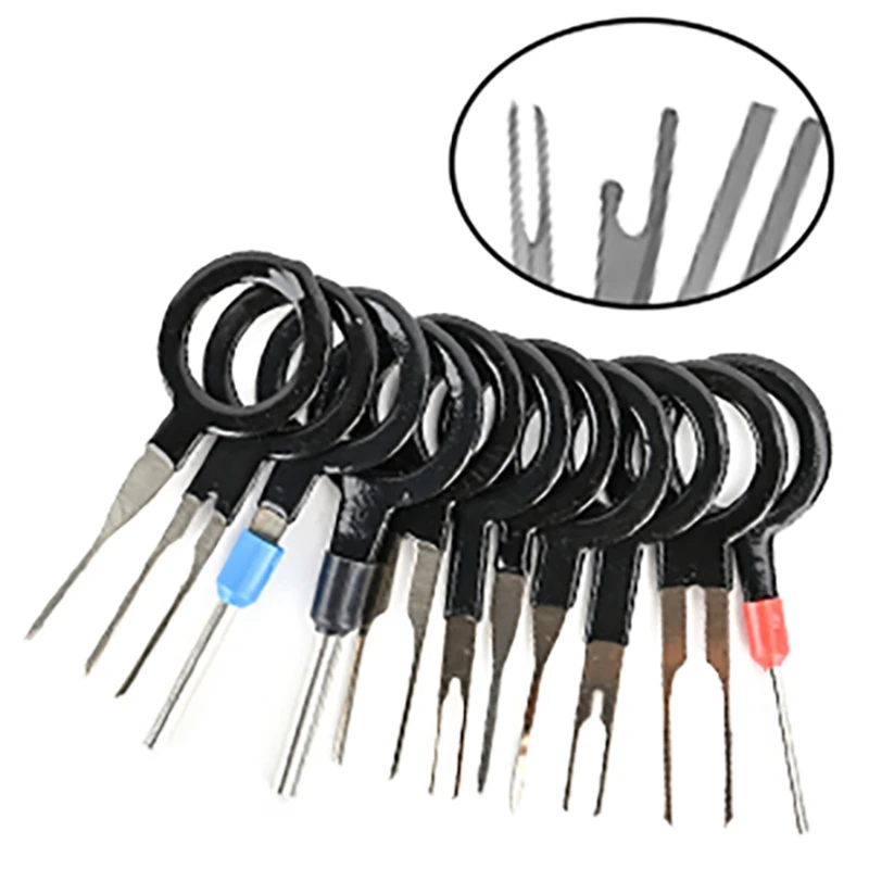 مجموعة أدوات إزالة طرفية مع حقيبة ، مجموعة أدوات مفتاح depining للأجهزة المنزلية للسيارة ، موصل سلك ، 82 way