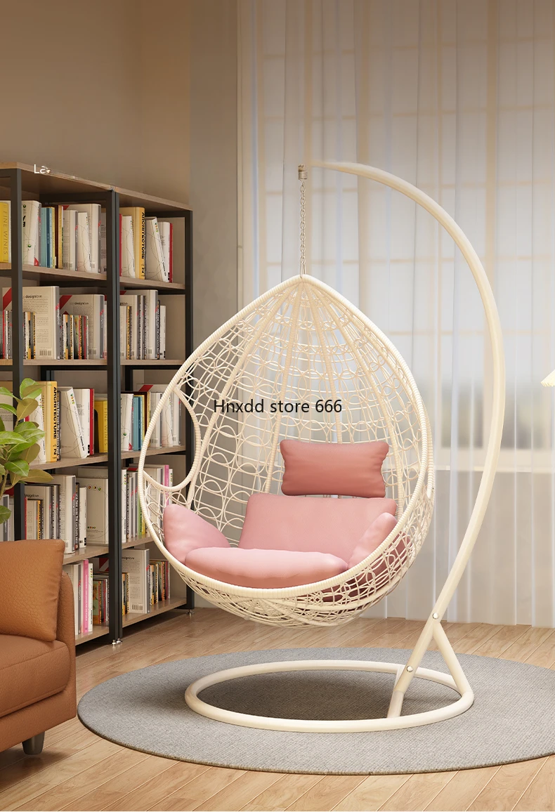 Hanging basket rattan chair household cradle chair double swing lazy hammock