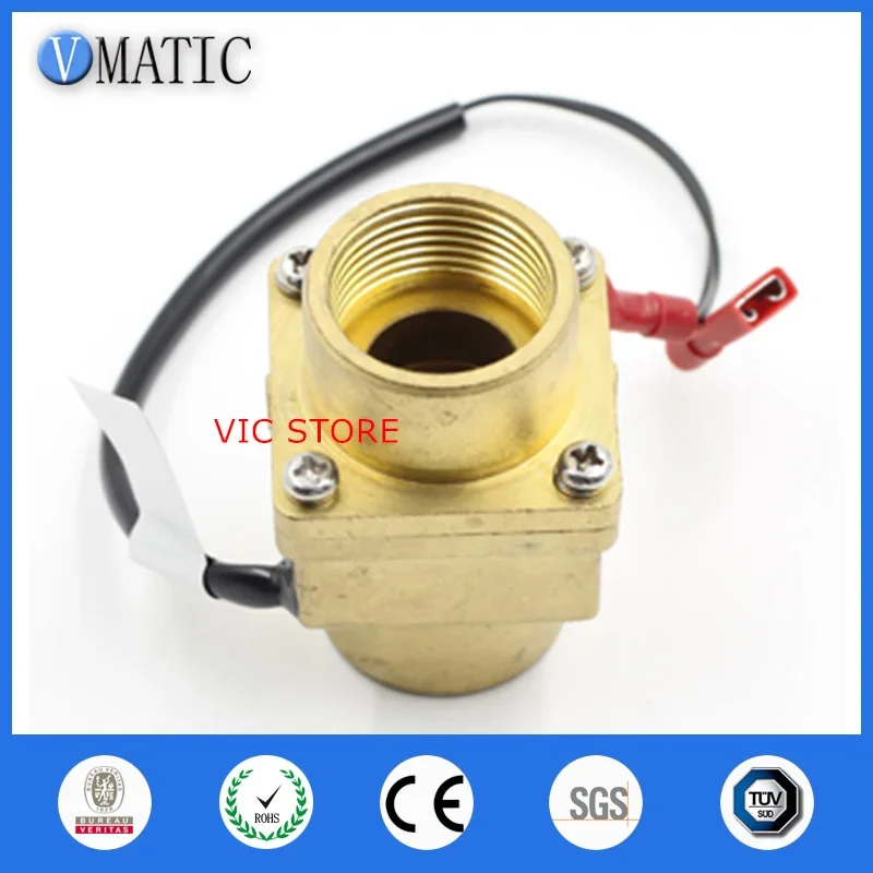 Free Shipping Brass Fluid Oil Flow Switch 220v Electronic Water Flow Switch VC4060