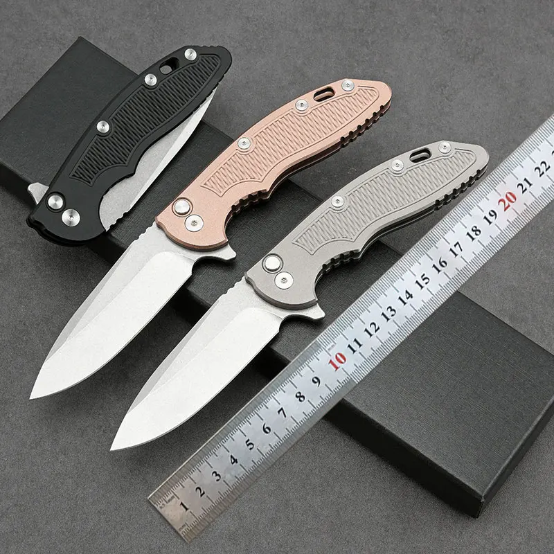 

D2 Stainless Steel Ball Bearing Folding Blade Knife T6 Aluminum Alloy Handle Outdoor Camping Survival Tool Pocket Knives For Men