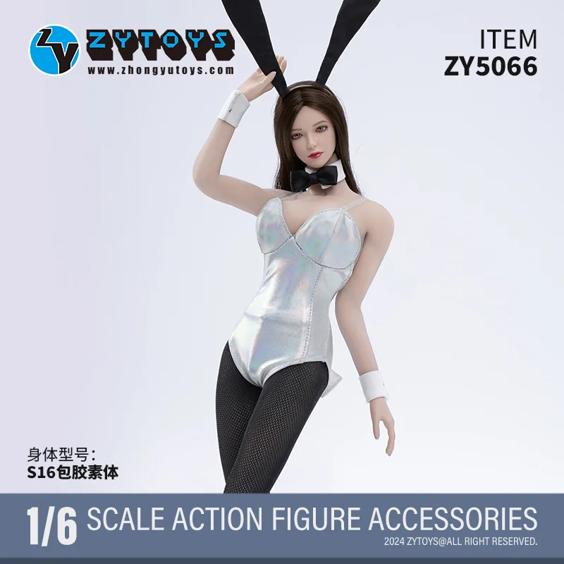 

ZYTOYS ZY5066 1/6 Bunny Girl Costume Clothes Set Model Fit 12'' S16A S21B Mid Breast Female Soldier Action Figure Body Dolls
