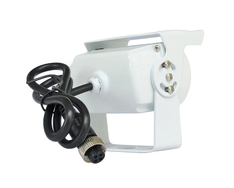 DIYKIT CVBS Signal 4PIN RCA HD CCD IR Nachtsicht Auto-Rückfahrkamera für LKW, Van, Bus, Lastwagen Weiß – Detail 3