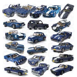 NEW MOC 10265 Mustang Shelby GT500 GT04 Building Block Car Diablo Gallardo F40 SUV Couper Pickup Truck Bricks Model DIY Toys