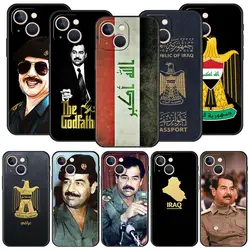 Saddam Hussein Iraq Flag For iPhone 11 12 13 15 16 14 Pro Max Phone CaX XR XS 7 8 Plus 2020 Black Soft Silicone Cover Funda