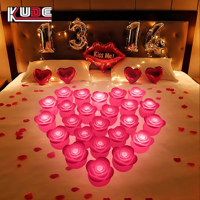 Colorful luminous hotel bar restaurant atmosphere table light convenient remote control night light