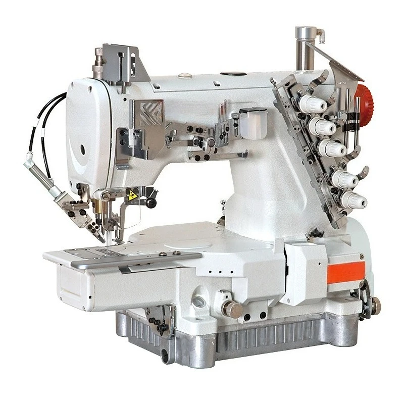 Computer interlock sewing machine, three-needle five-thread small square head sewing machine
