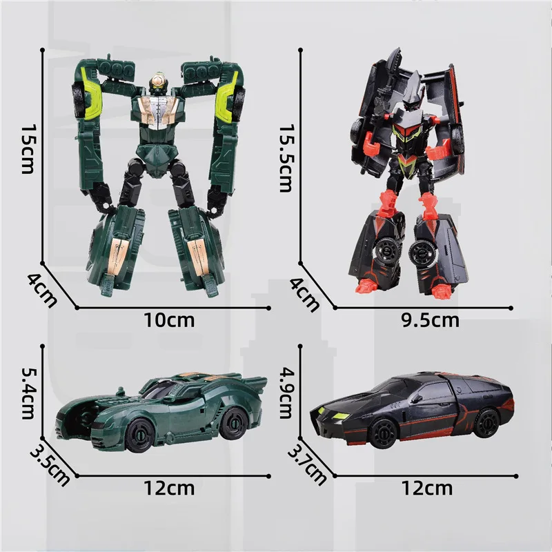 Transformacja samochodu Anime Model robota seria pudełek z niespodzianką deformacja zabawkowy robot Puzzle dla dzieci zabawka deformacja samochodu Model postaci
