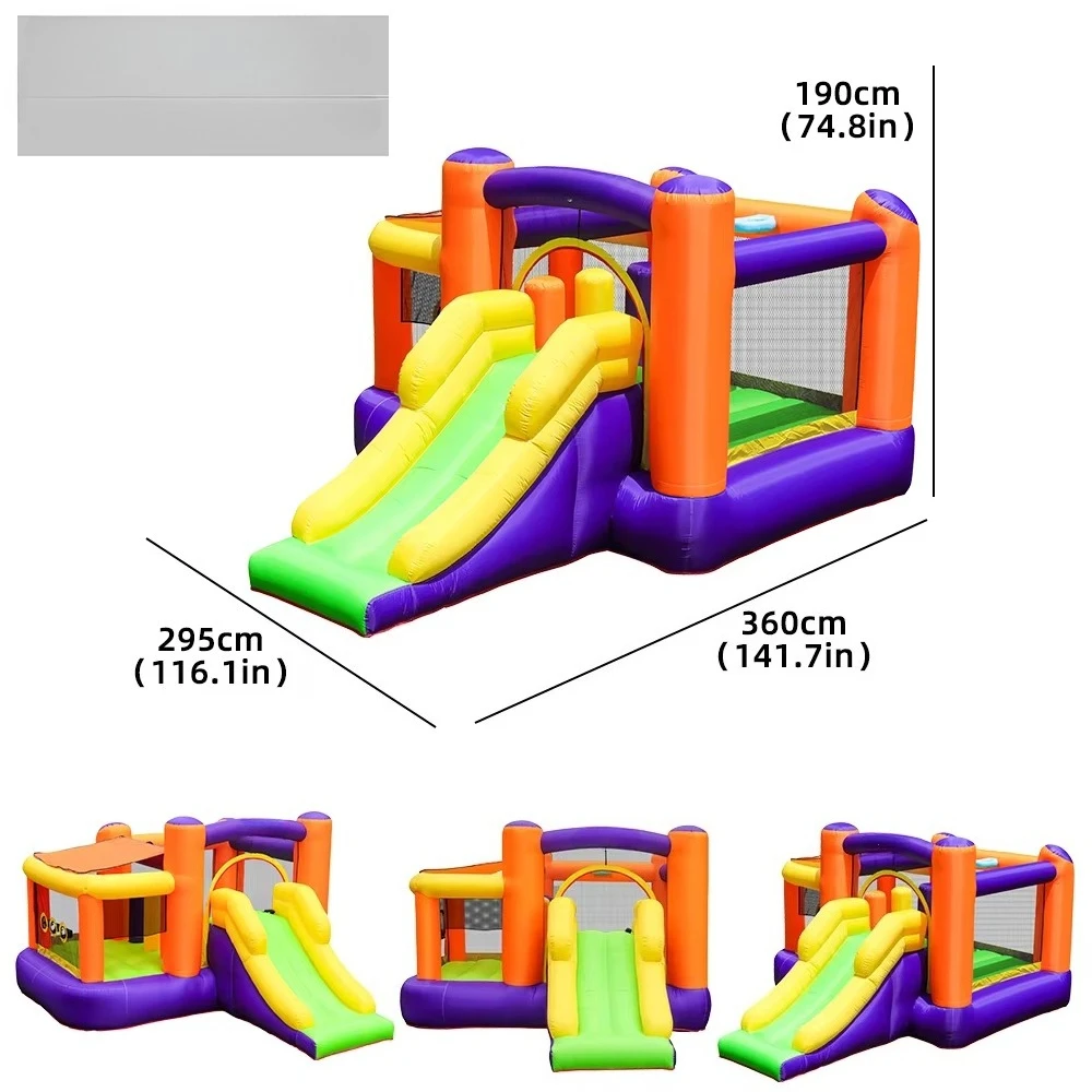 

Outdoor Inflatable Bounce House Kids Jumping Bouncy Castle Colorful Bouncer House Kids Jump Combo With Slide