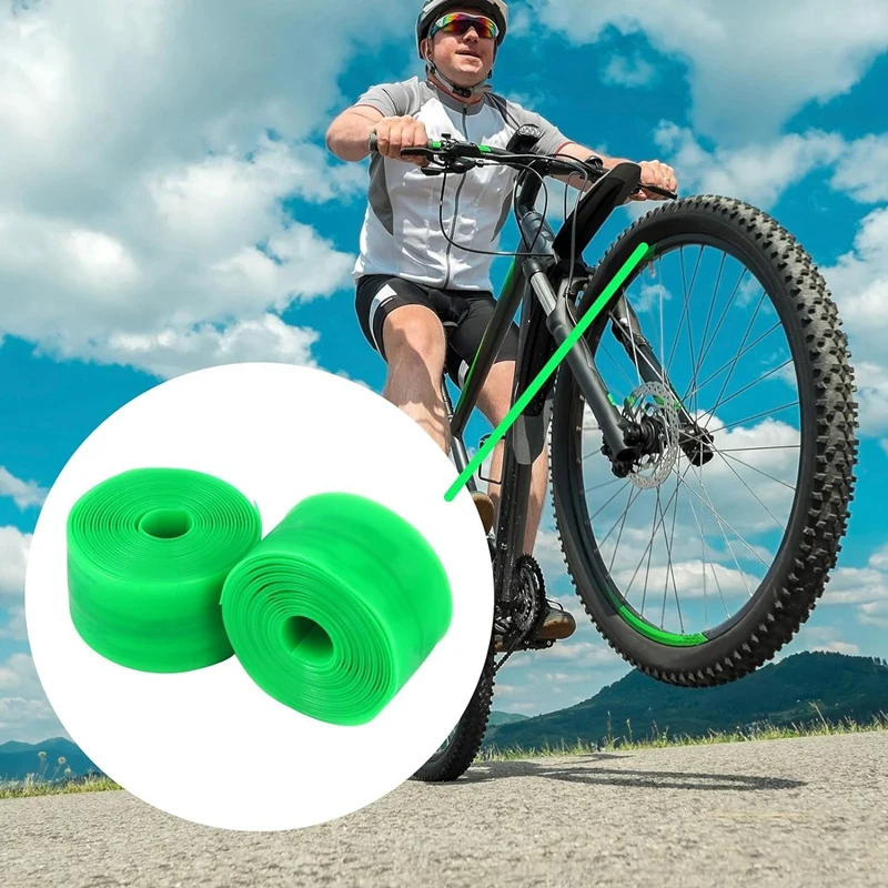 4PC Bike Tire Liner, Bicycle Tire Liner To Prevent Flats, Stop The, Glass, Nails From Penetrating Puncturing The Tube, Durable