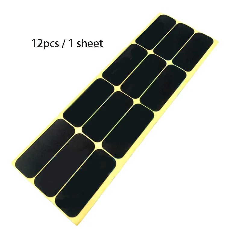 30pcs/sheet 3P 12v Lithium Battery EVA Sponge Sticker with Adhesive Back Shock Absorbing Cotton 1mm Black Anti-collision Cotton