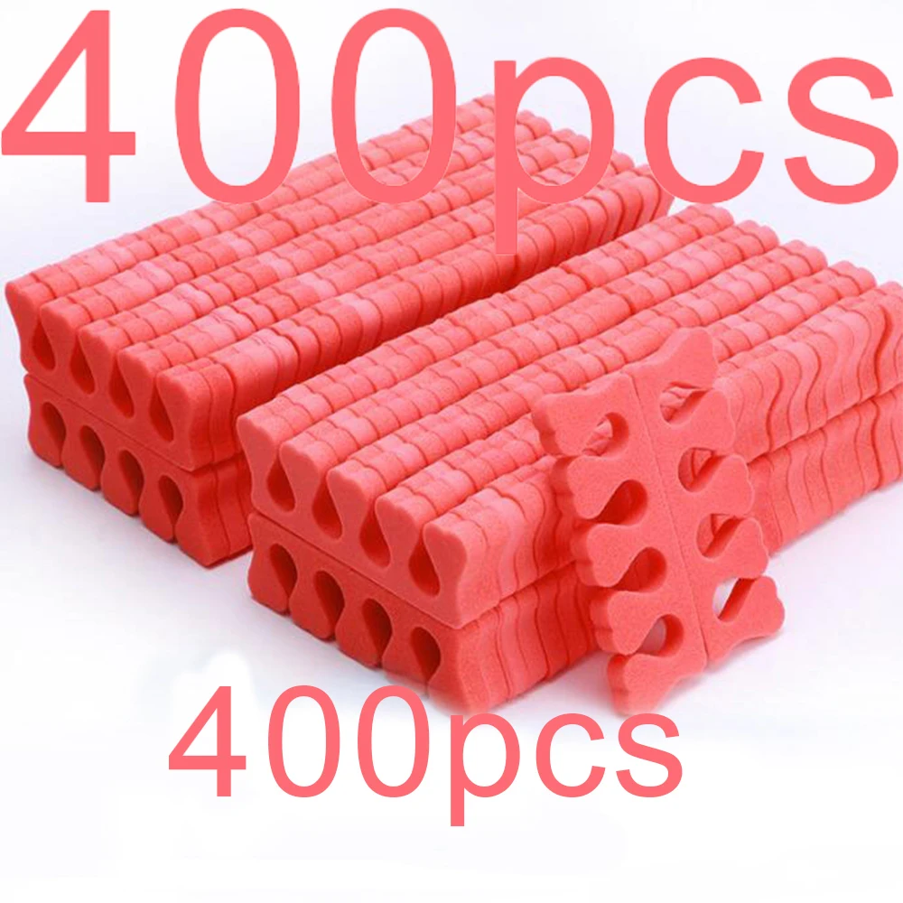 50 Paar Zachte Teenseparatoren Vingers Voeten Nagel Art Gereedschap Flexibel Hartvormig Design Nagel Art Oefening Manicure Pedicure Voetbrace