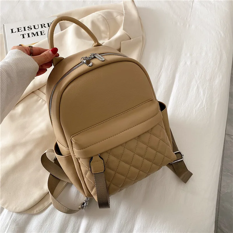 PU Backpack for Women Personalized New Fashion Lightweight Backpack with Embroidered Name Girl's Birthday Gift Leather Backpacks